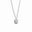 Κολιέ μονόπετρο Κ18 natural diamond